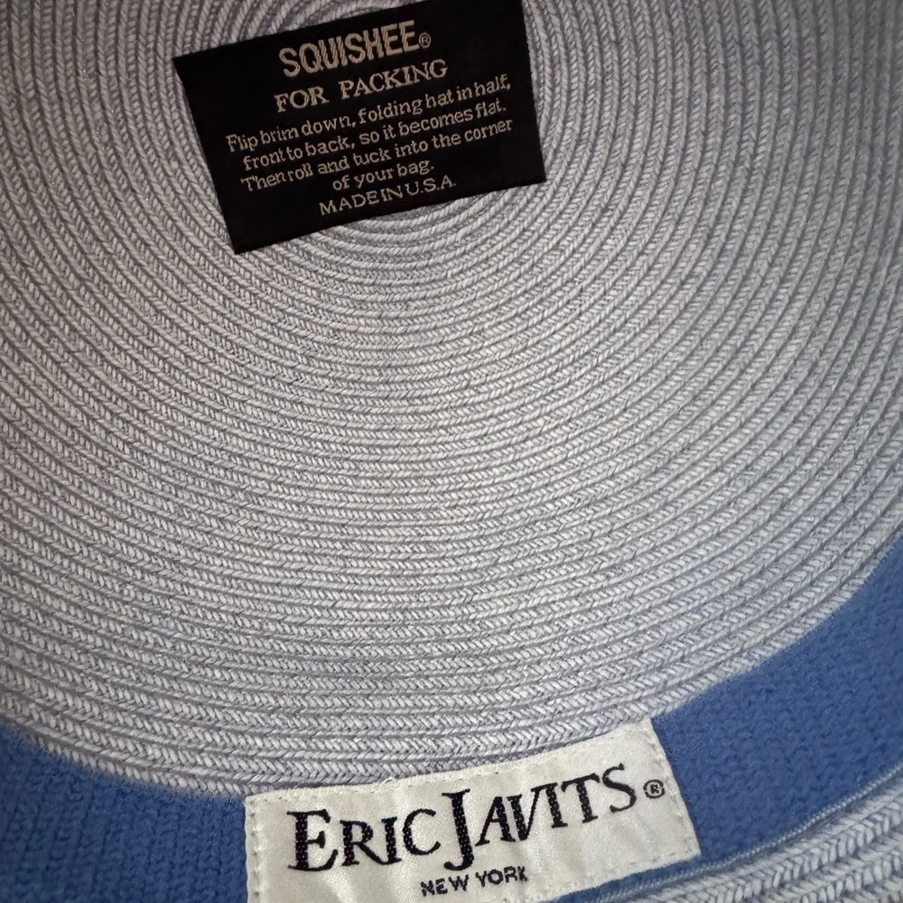 Eric Javits Hampton Squishee Packable Straw Sun Hat - Picture 6 of 9